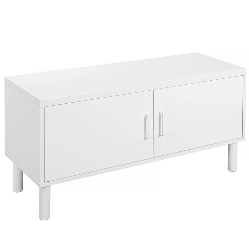 Ormarić za cipele s dvostrukim vratima, 100 x 50 x 35 cm, klasičnog stila, bijeli | VASAGLE-vitahome.hr