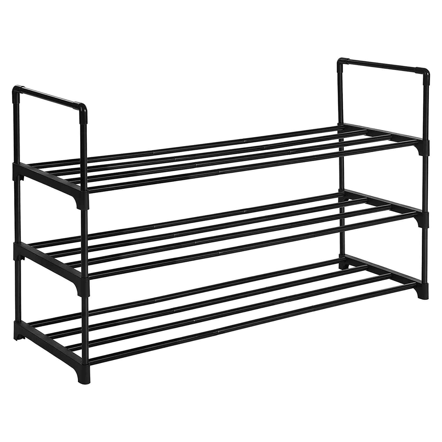 Spremište za cipele na 3 nivoa, 92 x 55 x 30,5 cm, crno | SONGMICS-vitahome.hr