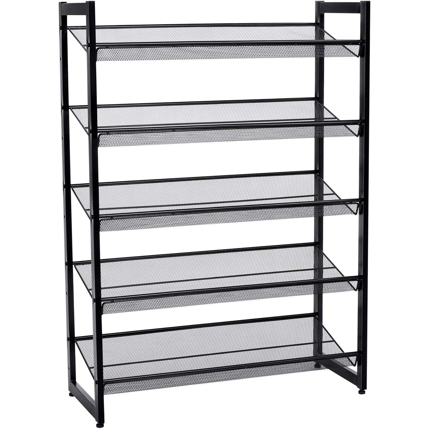 Stalak za cipele, polica na 5 razina, do 20 pari cipela 74 x 30,7 x 104 cm, crna | SONGMICS-vitahome.hr