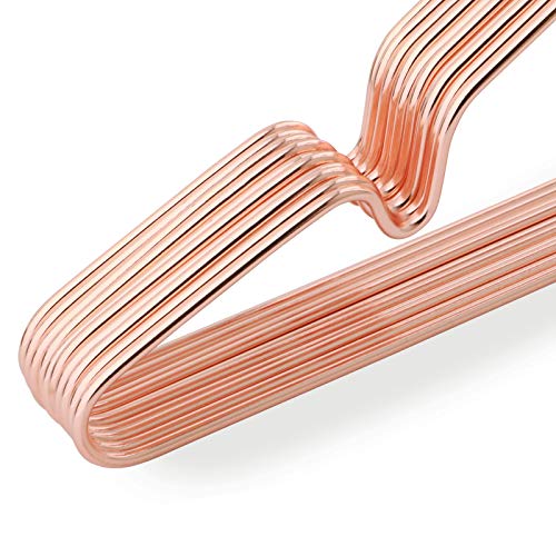 20 komada dječjih metalnih vješalica, 35 cm, boje ružičastog zlata | SONGMICS-vitahome.hr