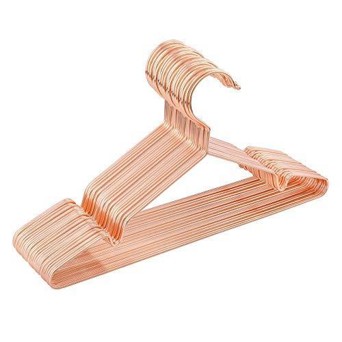 20 komada dječjih metalnih vješalica, 35 cm, boje ružičastog zlata | SONGMICS-vitahome.hr