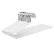 20 komada kromiranih metalnih vješalica za odjeću, 38 x 13 cm, bijele | SONGMICS-vitahome.hr