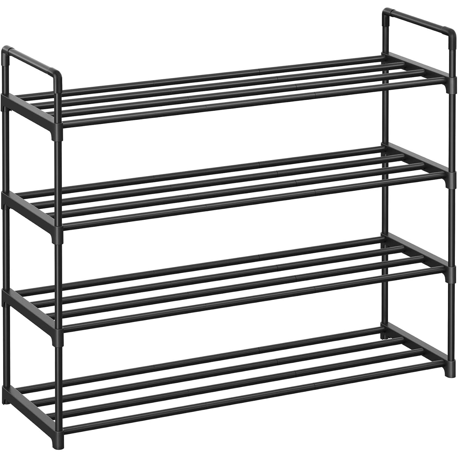 4-slojni metalni stalak za cipele, 30 x 92 x 73 cm, crni | SONGMICS-vitahome.hr