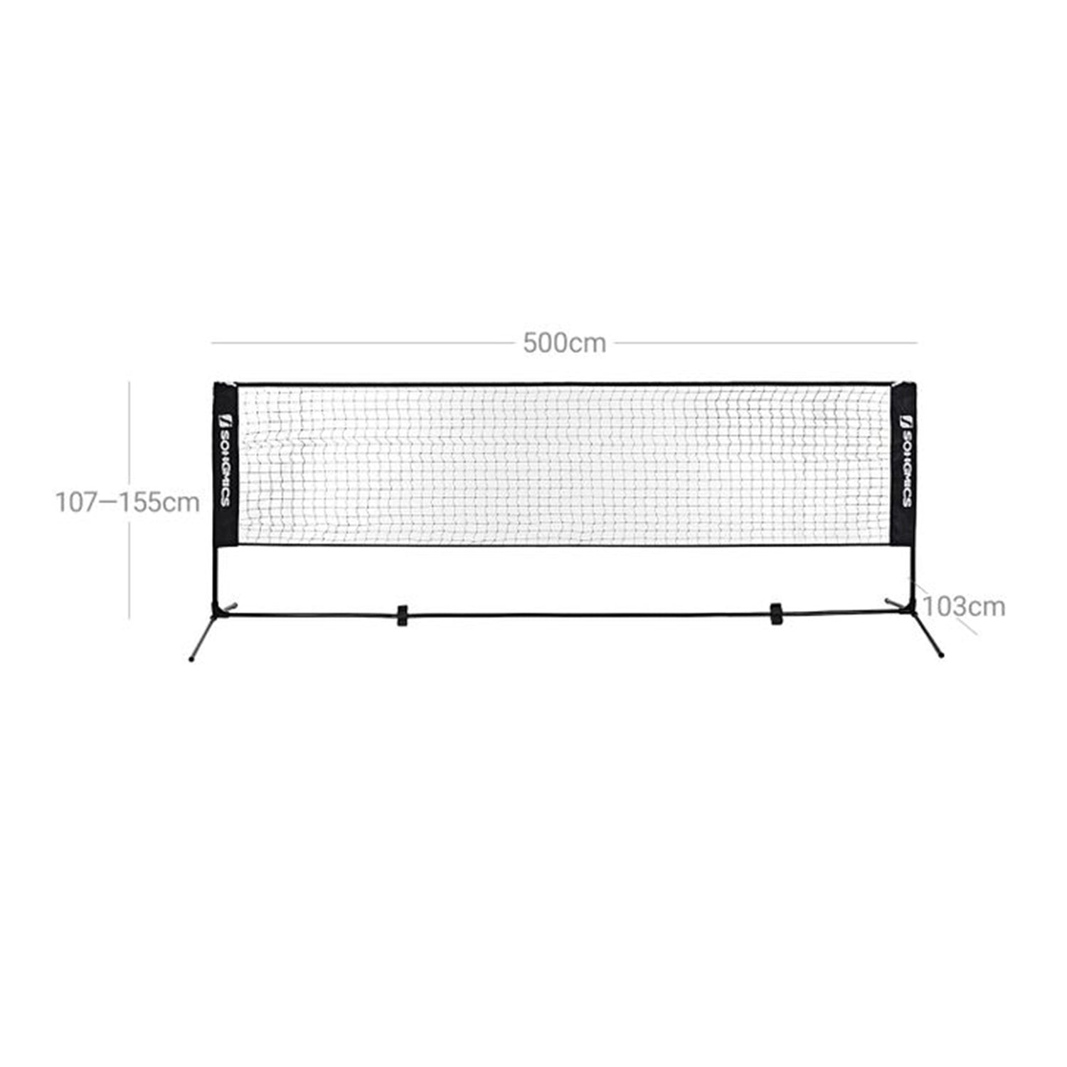 5 m mreža za badminton, mreža za tenis, podesive visine | SONGMICS-vitahome.hr
