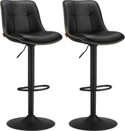 Set od 2 barske stolice, podesive visine, 44 x 48 x (90–112) cm, crne boje | VASAGLE | VASAGLE-vitahome.hr