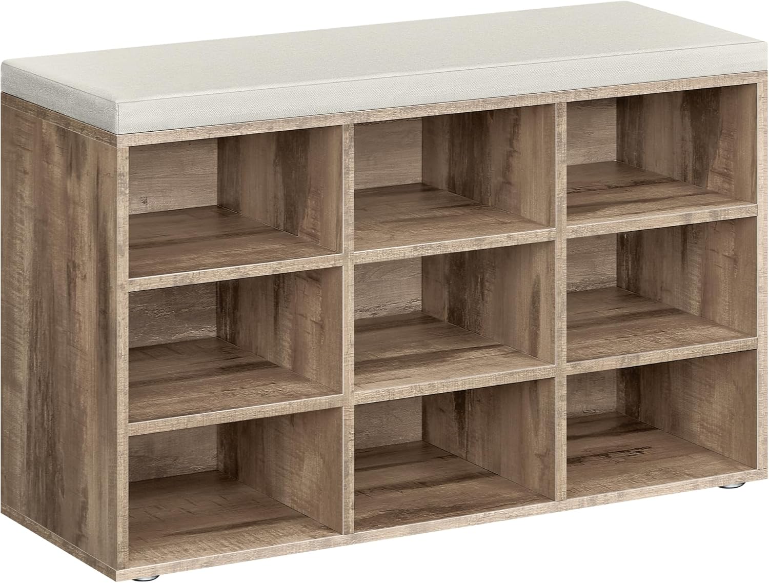 Klupa za cipele s 9 pretinaca, 30,3 x 78,5 x 48 cm, smeđa