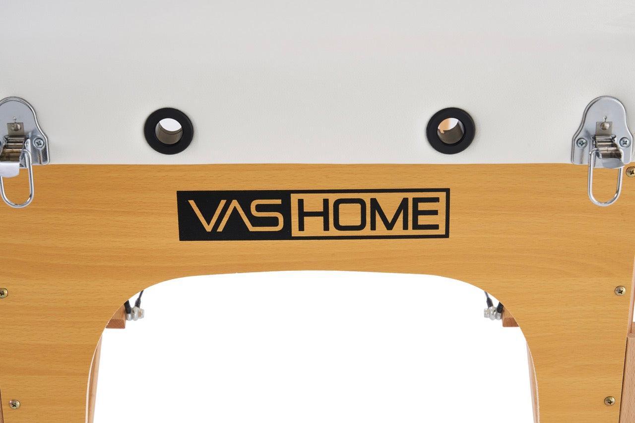 Masažni stol, sklopivi i prijenosni, drveni okvir, bijeli | VASHOME-vitahome.hr
