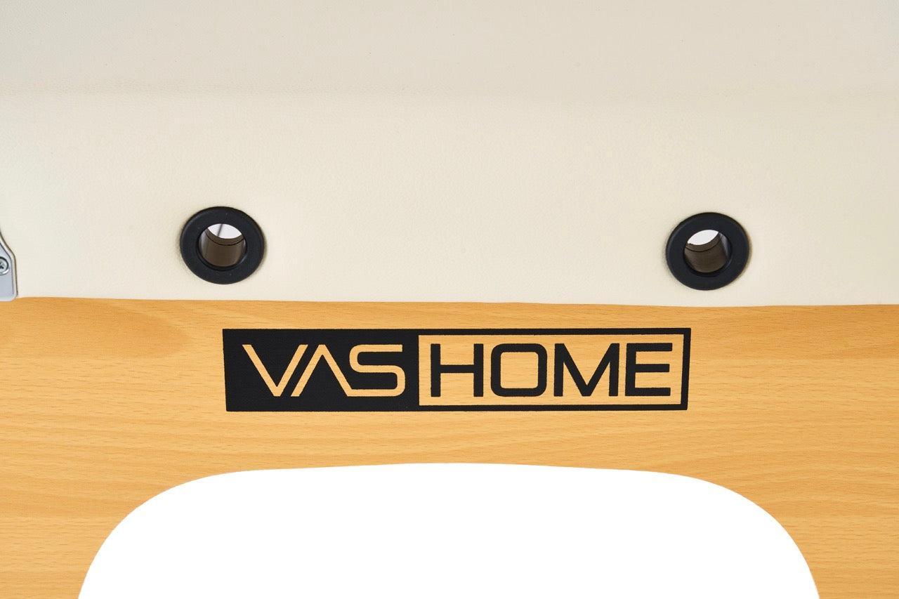 Masažni stol, sklopivi i prijenosni, drveni okvir, Svijetla krem boja | VASHOME-vitahome.hr