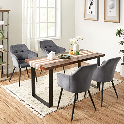 A étkezőszék 2 db-os szett szürke színben-SONGMICS-Vita Home