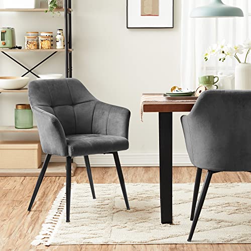 A étkezőszék 2 db-os szett szürke színben-SONGMICS-Vita Home