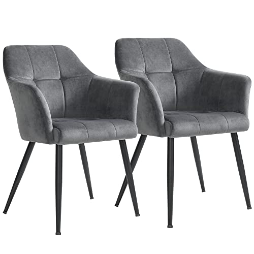 A étkezőszék 2 db-os szett szürke színben-SONGMICS-Vita Home