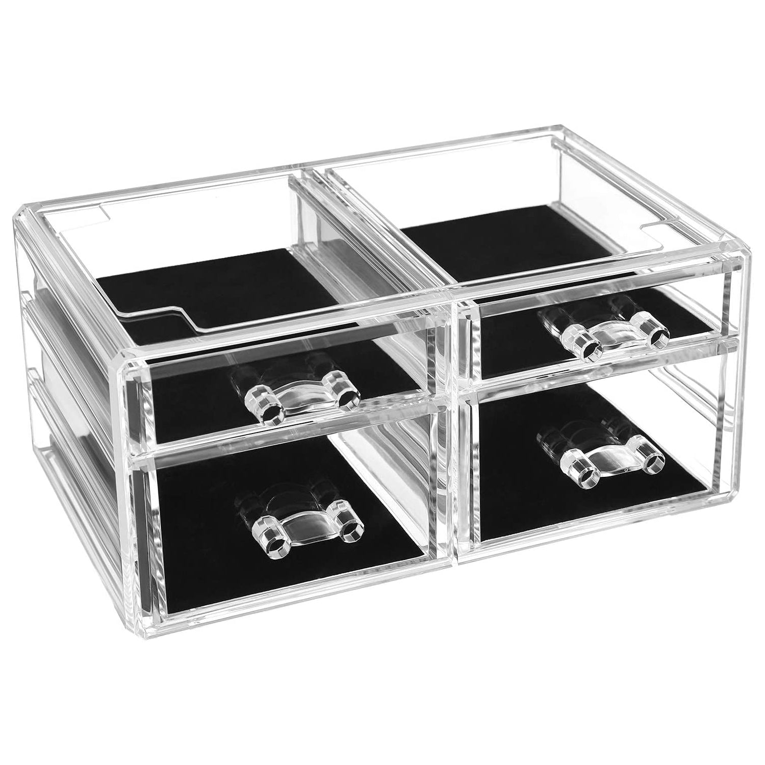 Akrilni kozmetički organizator s 4 ladice, prozirni | SONGMICS-vitahome.hr