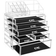 Akrilni kozmetički organizator s 6 ladica, prozirni | SONGMICS-vitahome.hr