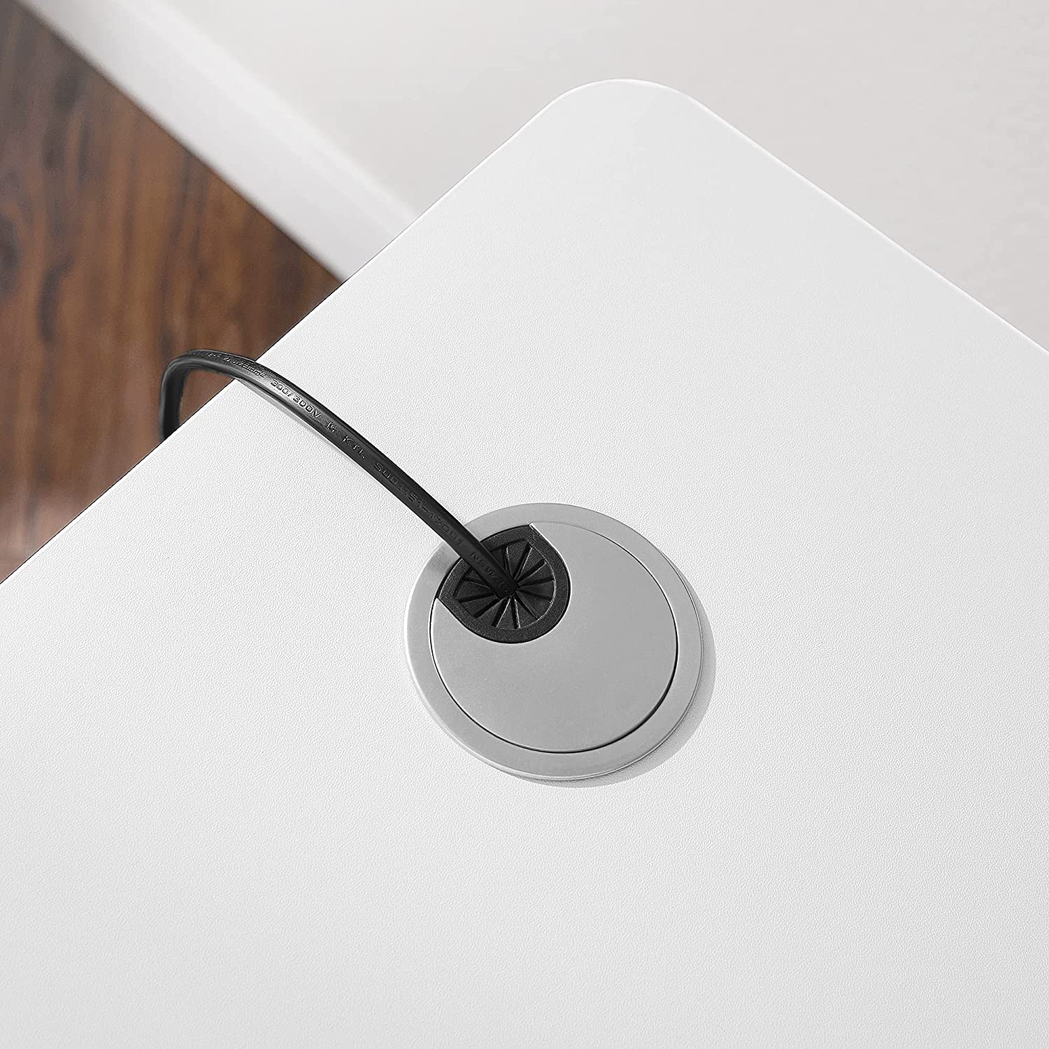 asztallap elektromos állóasztalhoz, 120 x 60 x 1.8 cm, fehér színben-SONGMICS-Vita Home