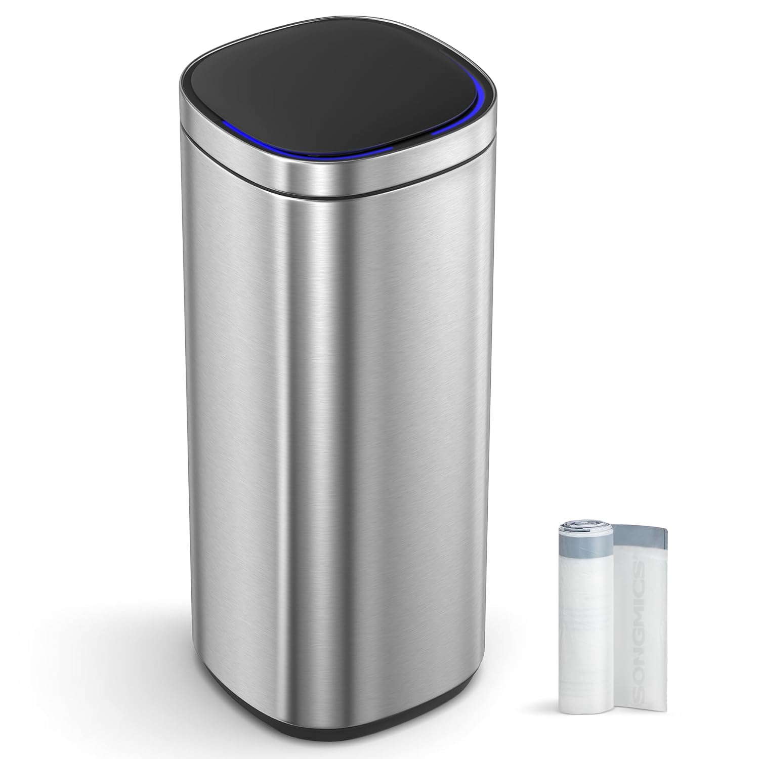 Automatska kanta za smeće s senzorom pokreta, 50l, srebrne boje | SONGMICS-vitahome.hr
