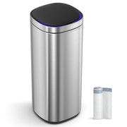 Automatska kanta za smeće s senzorom pokreta, 50l, srebrne boje | SONGMICS-vitahome.hr