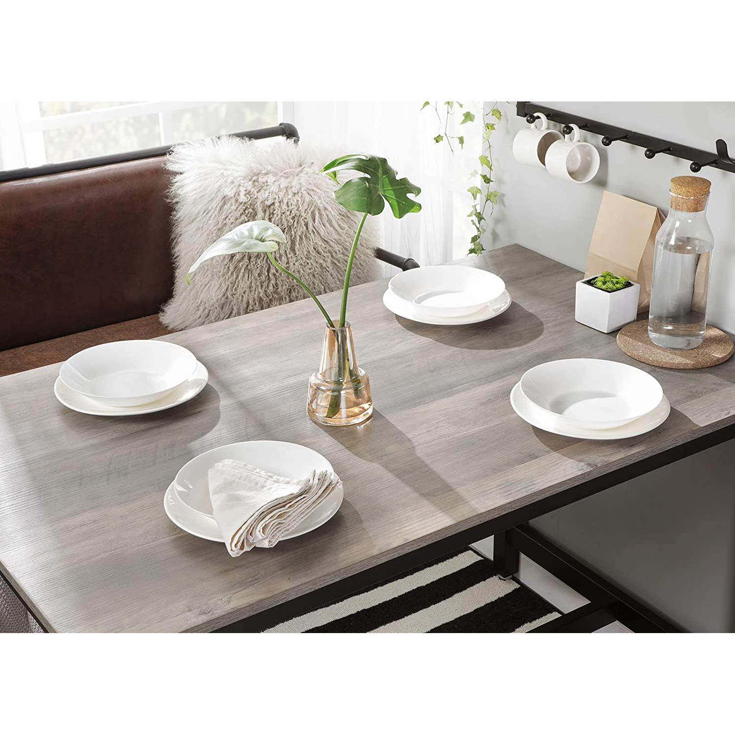 Barski stol s 2 barske stolice, 120 x 90 x 60 cm, siva i crna | VASAGLE-vitahome.hr
