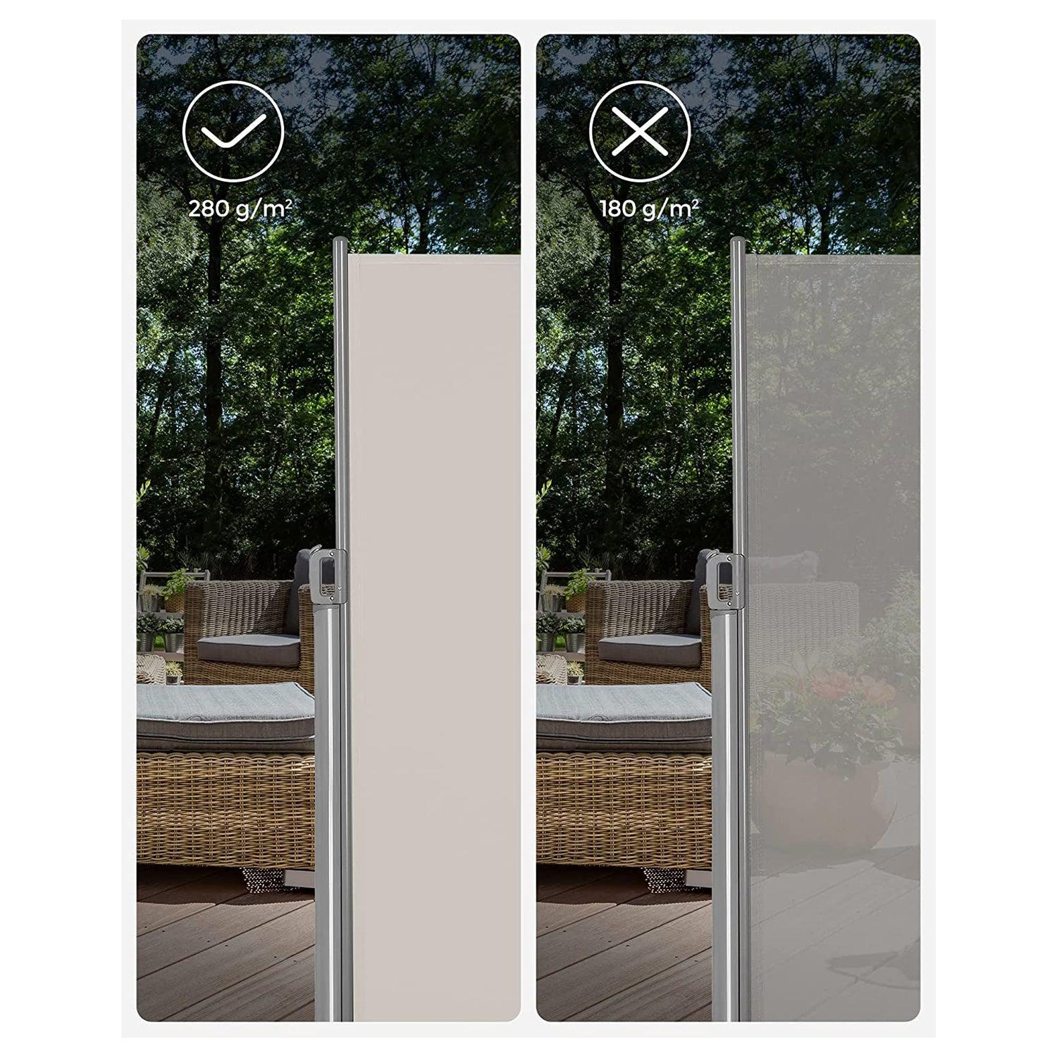 Bočna tenda 160 x 350 cm, bež | songmics-vitahome.hr