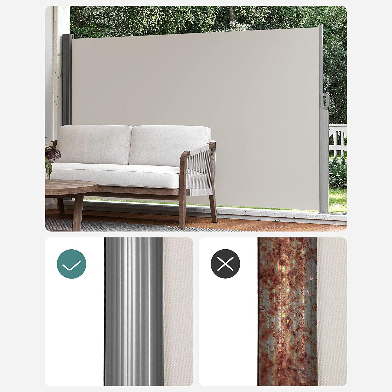 Bočna tenda 160 x 350 cm, bež | songmics-vitahome.hr