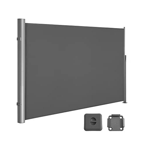 Bočna tenda 200 x 400 cm, otporno na hrđu, tkanina i aluminijum, antracit | SONGMICS-vitahome.hr