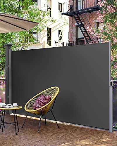Bočna tenda, na izvlačenje, 180 x 400 cm, antracit