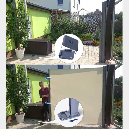 Bočna tenda, tenda za balkon, terasu, bež | SONGMICS-vitahome.hr