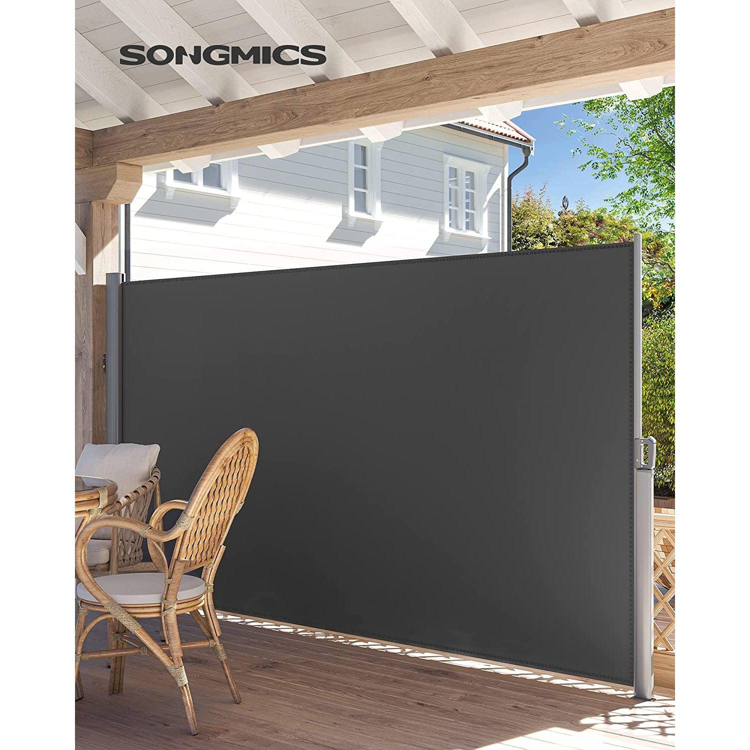 Bočna tenda za balkon i terasu 180 x 350 cm, dimno siva | SONGMICS-vitahome.hr