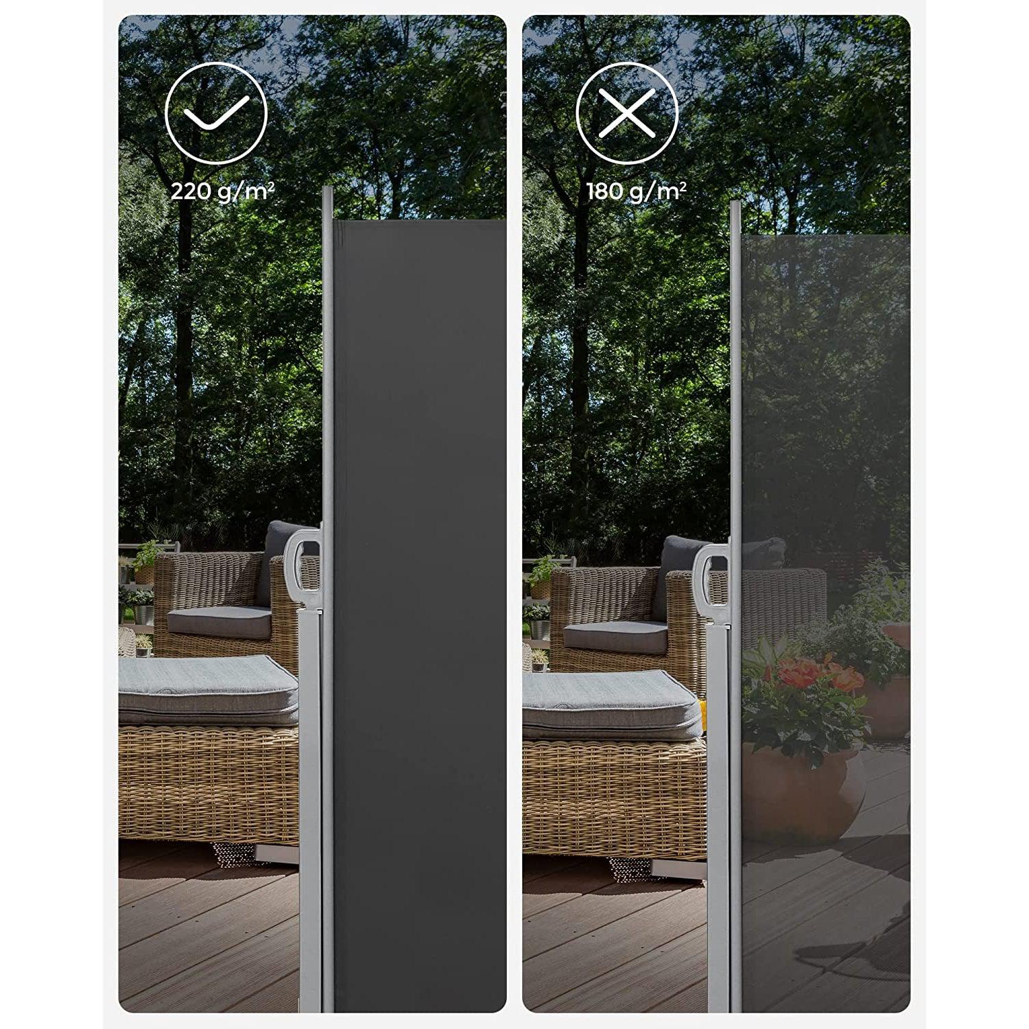 Bočna tenda za balkon i terasu 300 x 160, cm, dimno siva | SONGMICS-vitahome.hr
