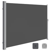 Bočna tenda, zaštitna cerada i zaštita od sunca, 180 x 450 cm, dimno siva | SONGMICS-vitahome.hr
