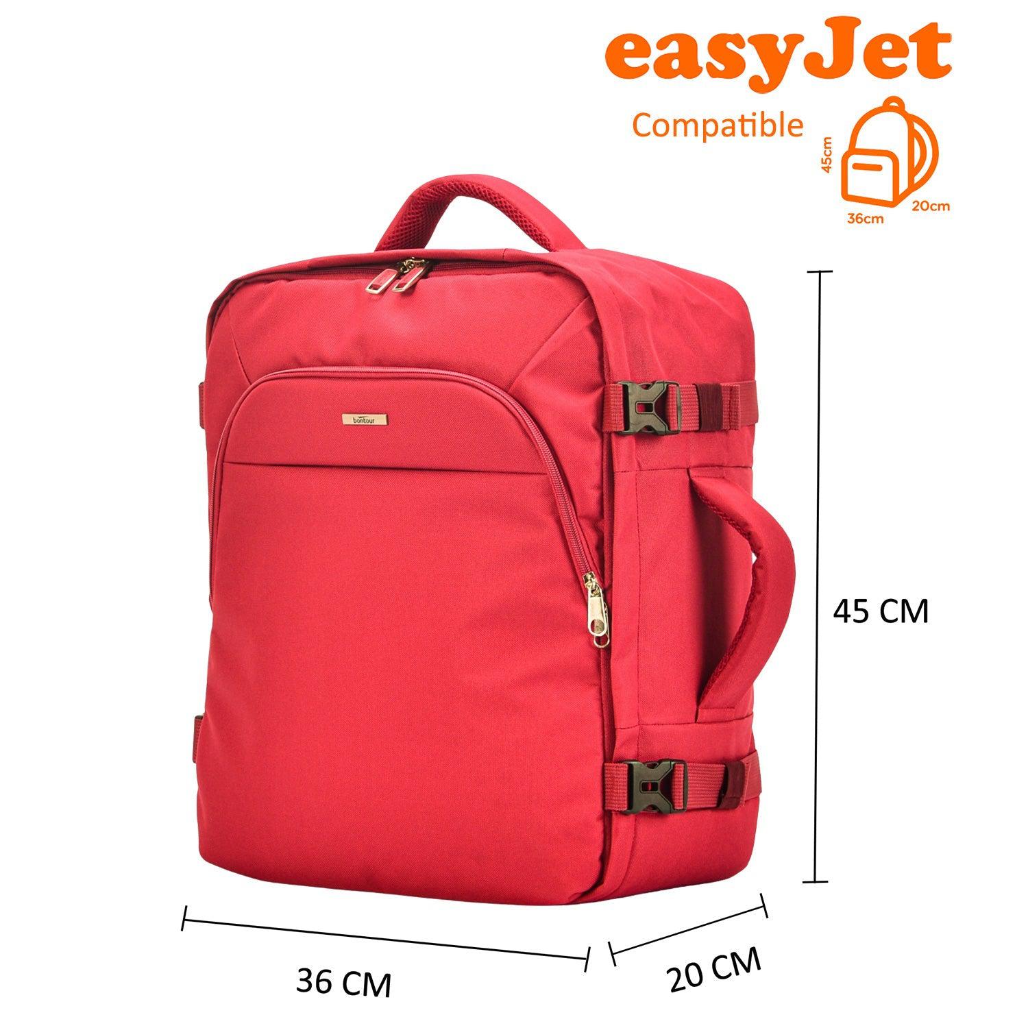 Bontour Air putni ruksak , EasyJet veličine 45x36x20cm, crveni | BONTOUR-vitahome.hr
