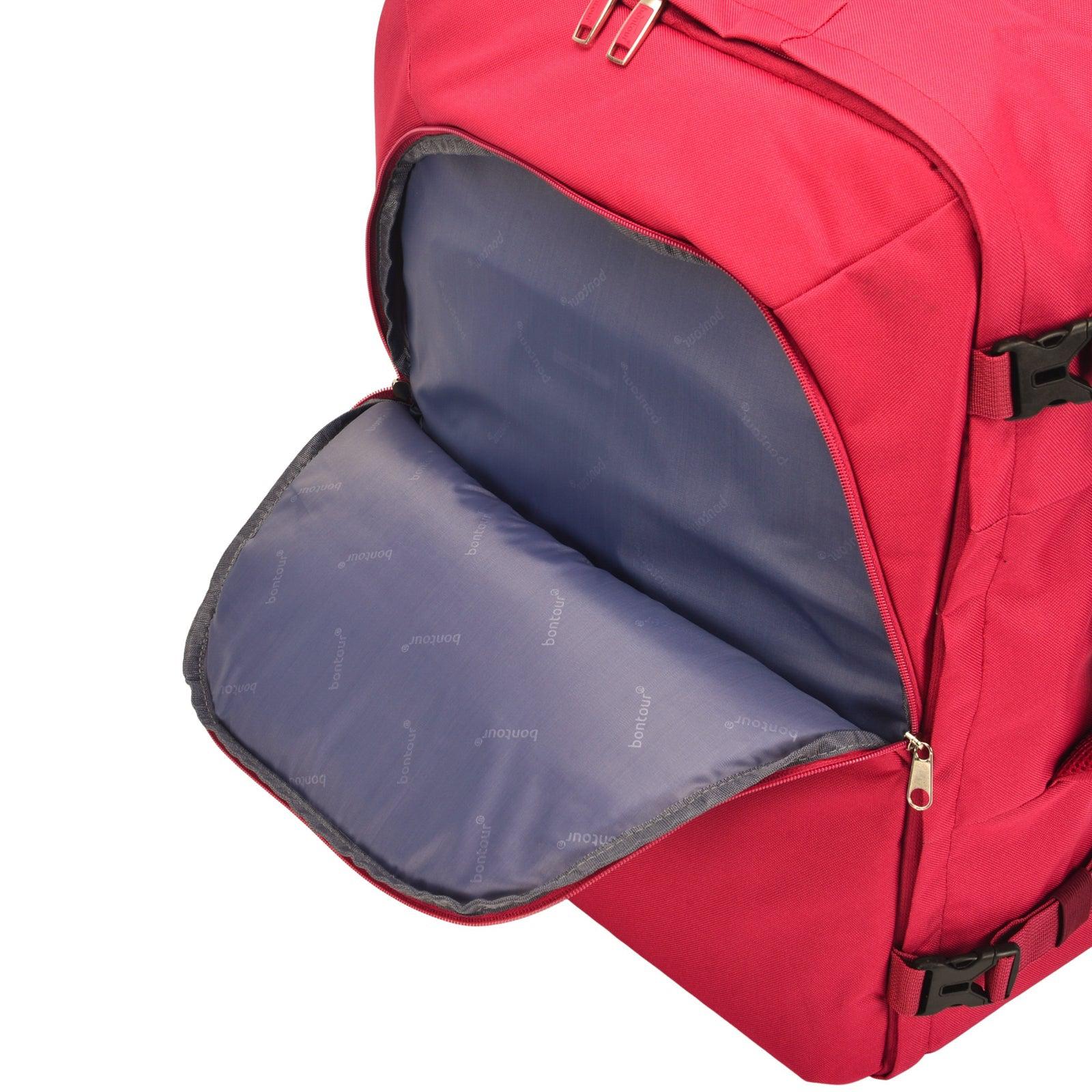 Bontour Air putni ruksak, ručna prtljaga kabinske veličine 55x40x20 cm, crveni | BONTOUR-vitahome.hr
