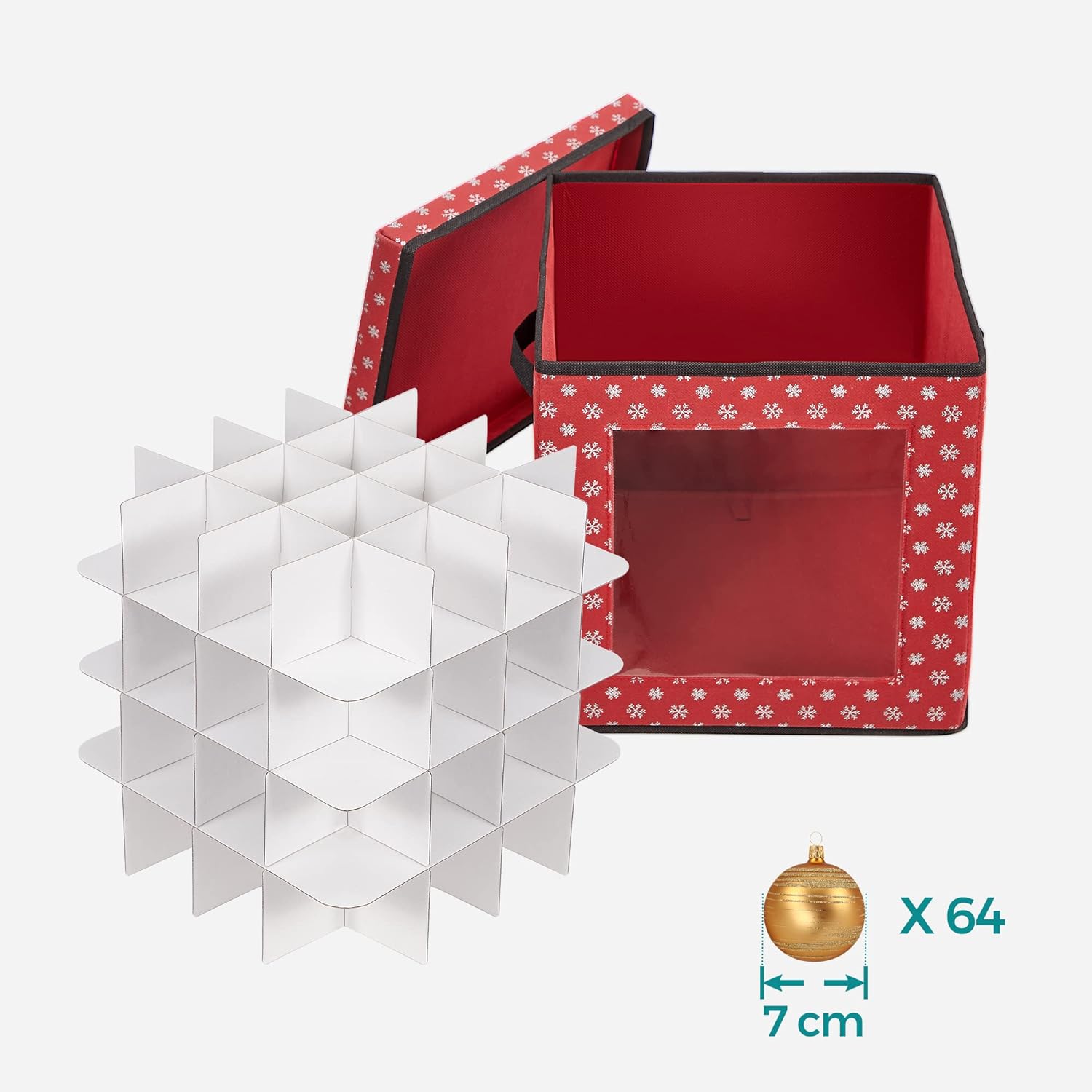Božićne poklon kutije, kutije za pohranu božićnih ukrasa, crvene | SONGMICS-vitahome.hr