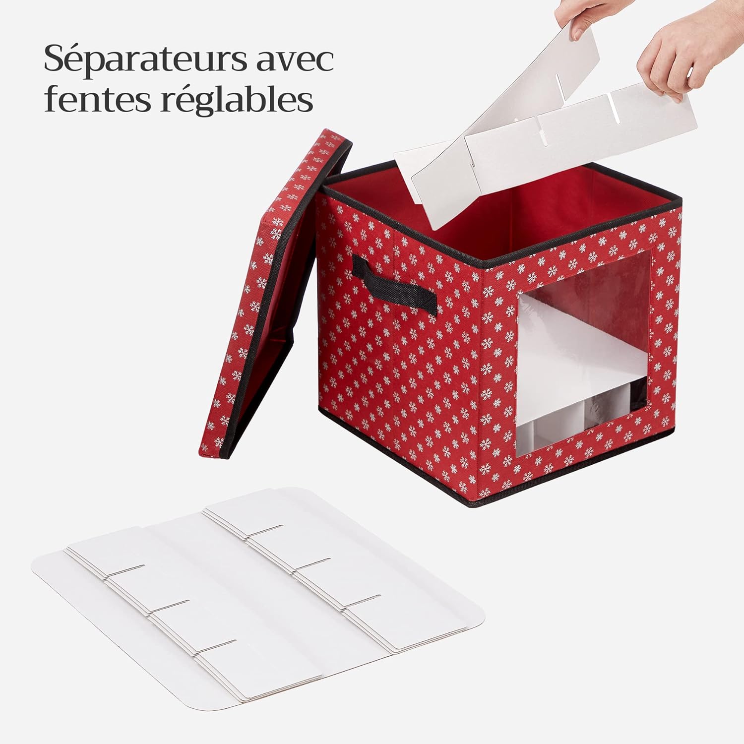 Božićne poklon kutije, kutije za pohranu božićnih ukrasa, crvene | SONGMICS-vitahome.hr