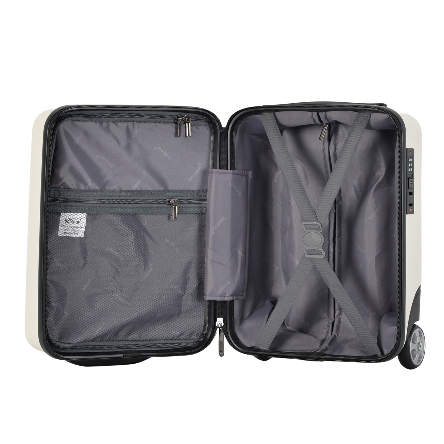 CabinOne kofer, ručna prtljaga za WIZZAIR, 40x30x20 cm, bijeli | BONTOUR-vitahome.hr