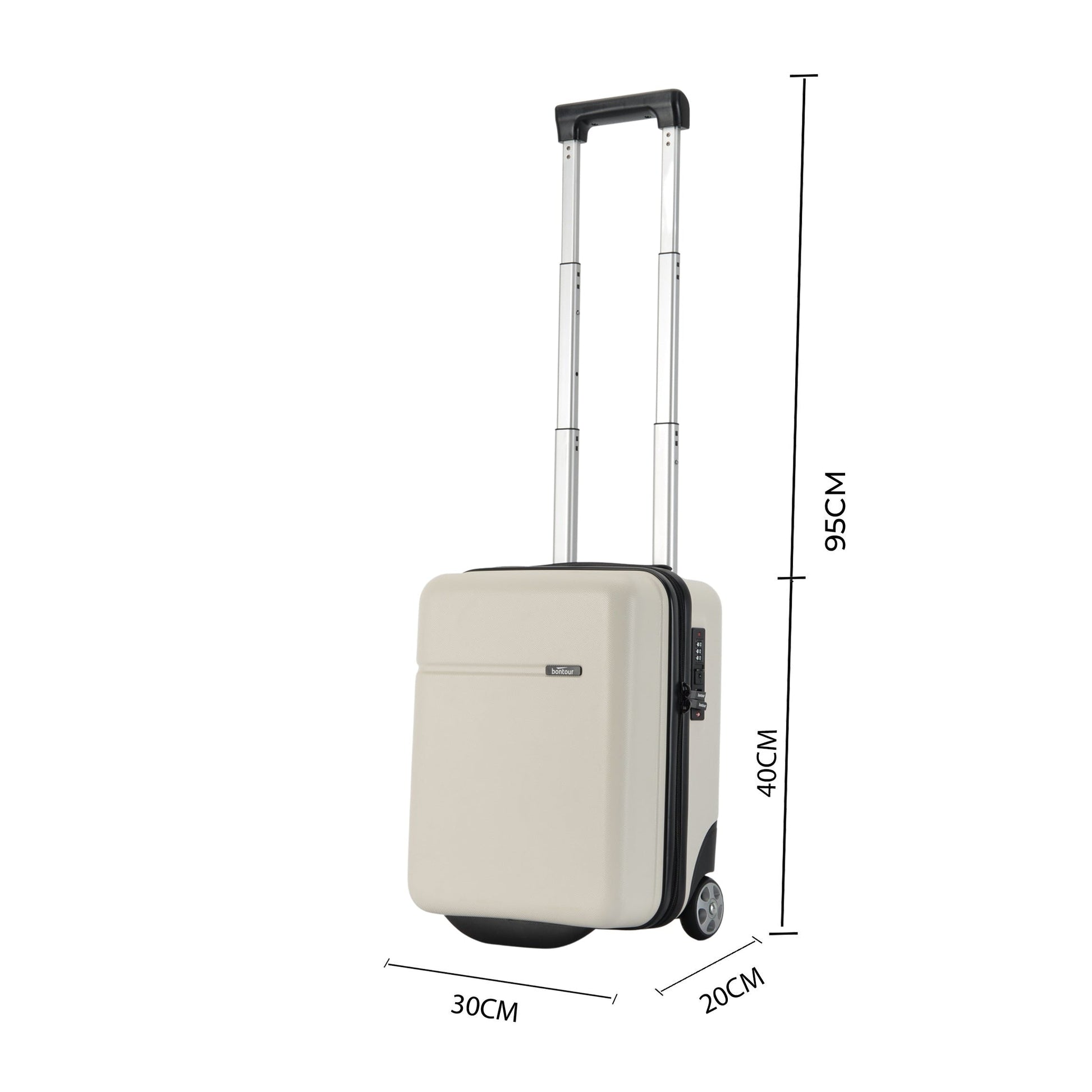 CabinOne kofer, ručna prtljaga za WIZZAIR, 40x30x20 cm, bijeli | BONTOUR-vitahome.hr