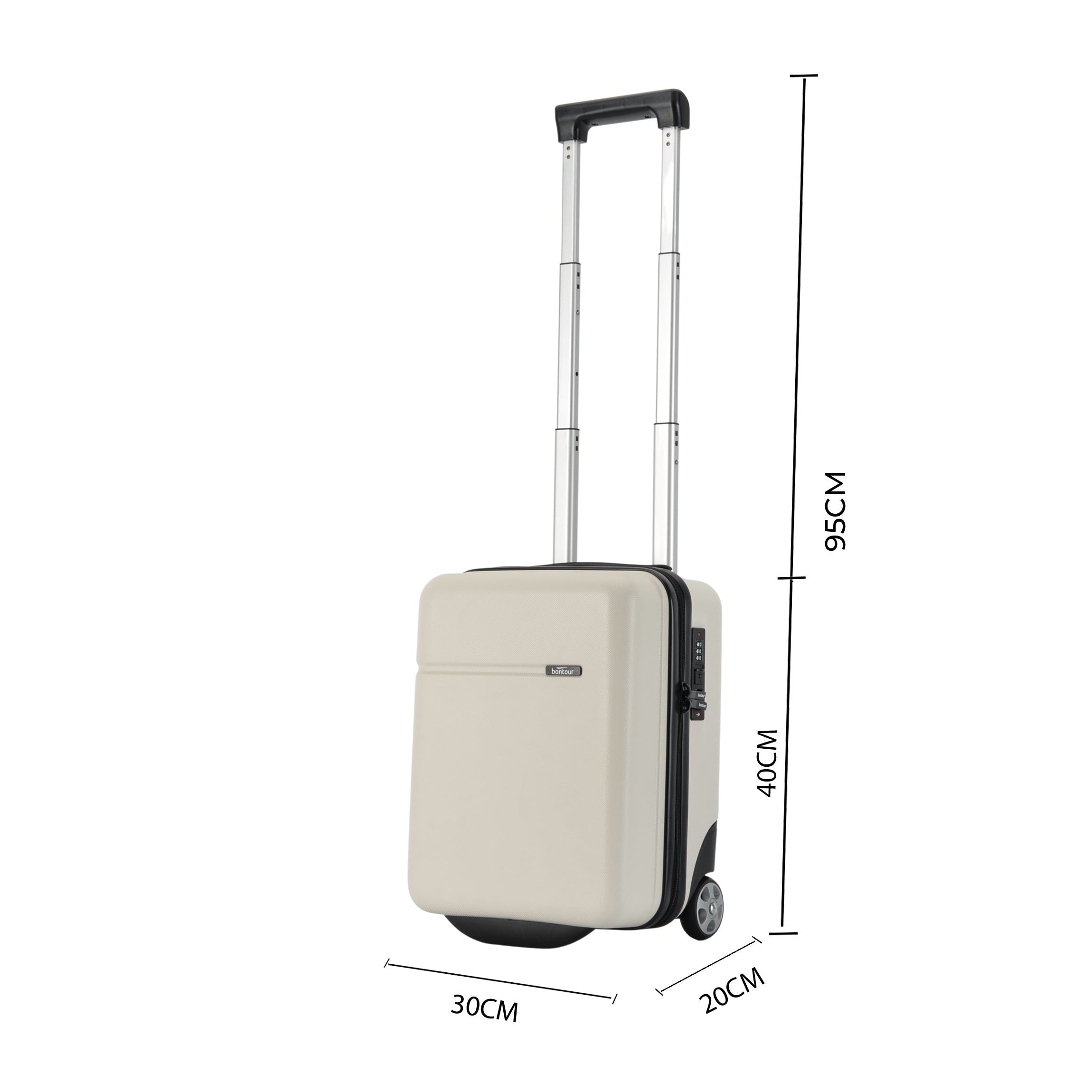 CabinOne kofer, ručna prtljaga za WIZZAIR, 40x30x20 cm, bijeli | BONTOUR-vitahome.hr