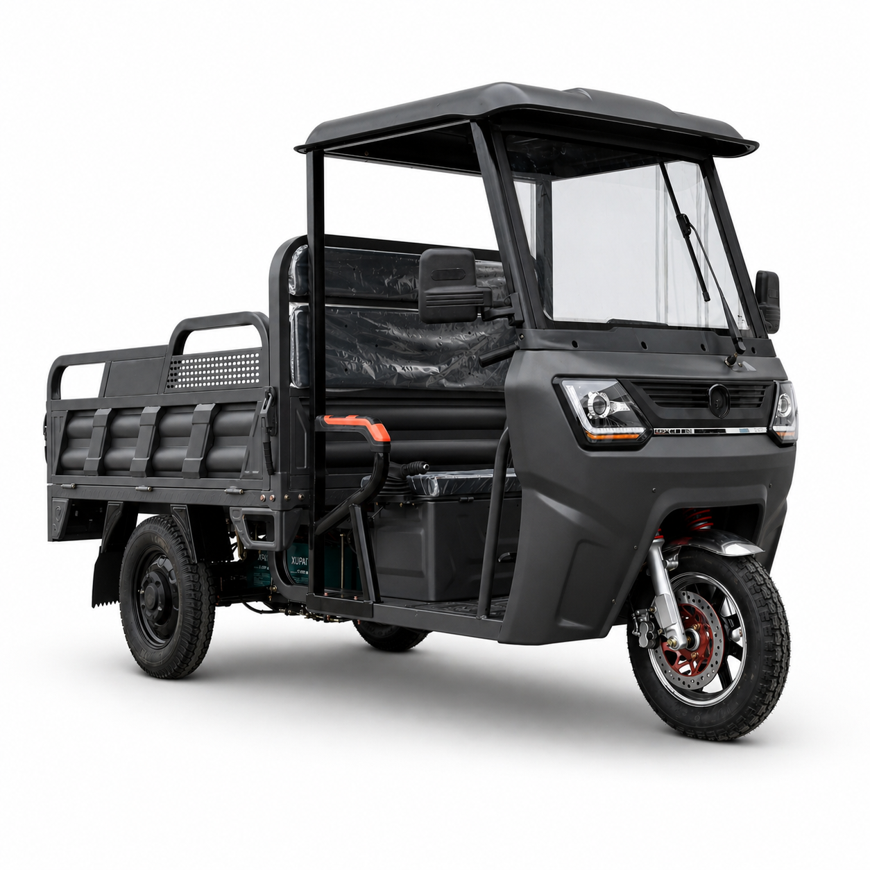 CargoCabin 950 Pro – Električni teretni tricikl s kabinom, 3900 W, poljoprivredno vozilo, titan siva