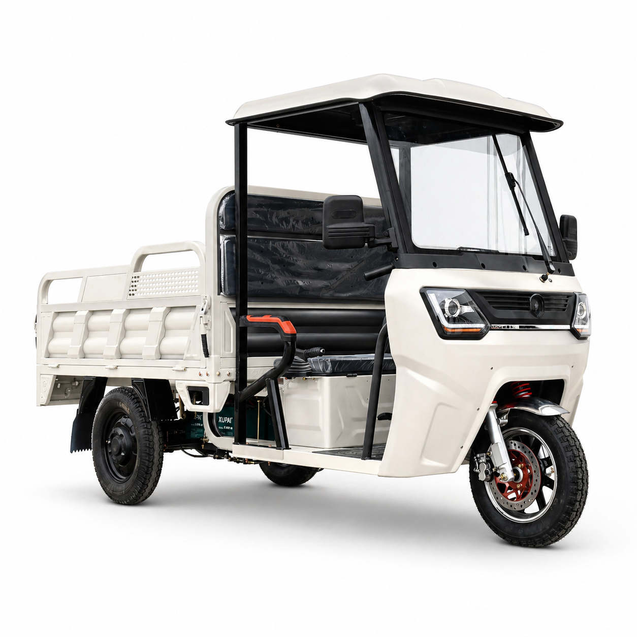 CargoCabin 950 Standard – Električni teretni tricikl s kabinom, 3900 W, poljoprivredno vozilo, krem bijela