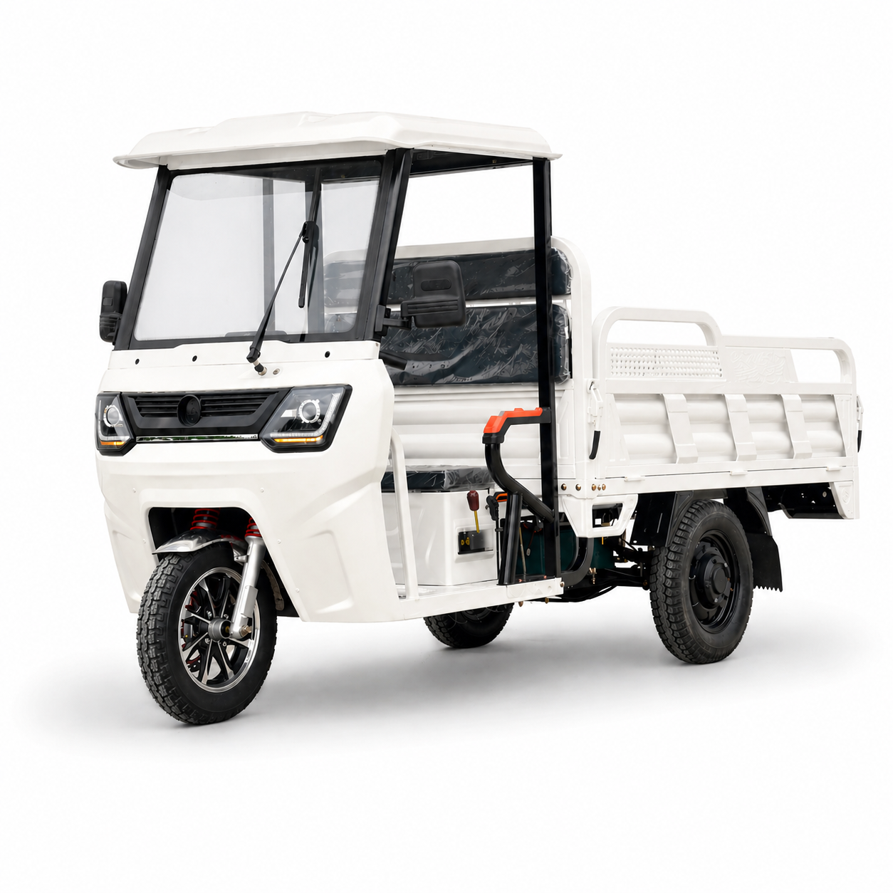 CargoCabin 950 Standard – Električni teretni tricikl s kabinom, 3900 W, poljoprivredno vozilo, krem bijela