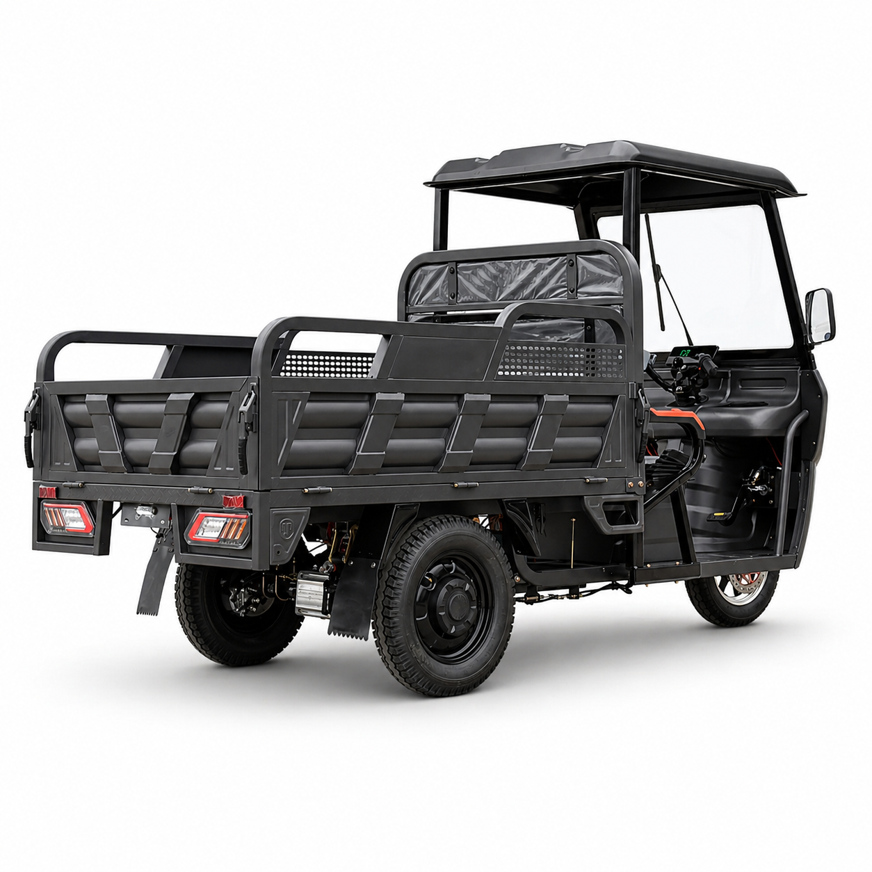 CargoCabin 950 Standard – Električni teretni tricikl s kabinom, 3900 W, poljoprivredno vozilo, titan siva