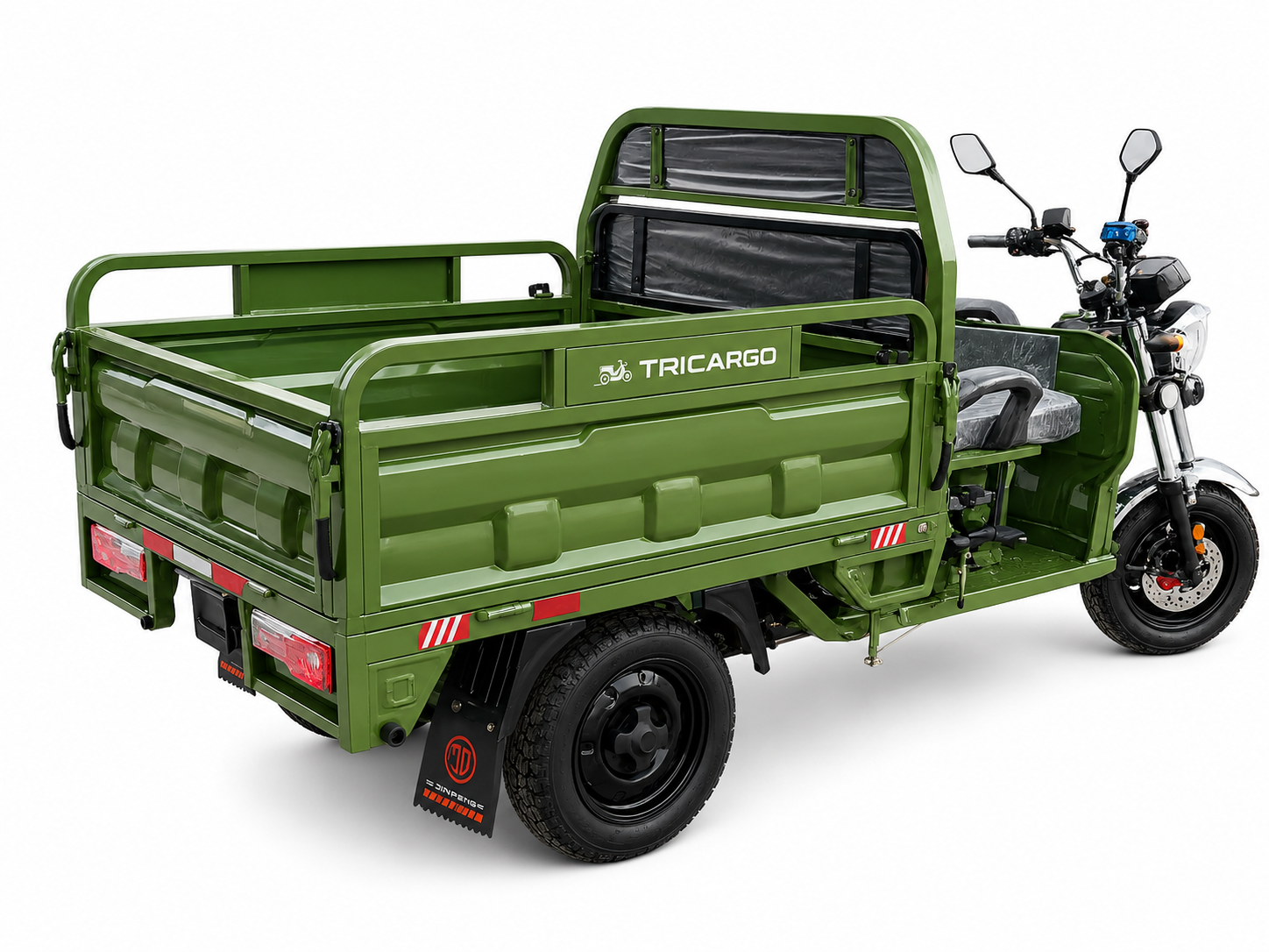 CargoCity 130 – Električni teretni tricikl, poljoprivredno vozilo, 1000 W, zelena