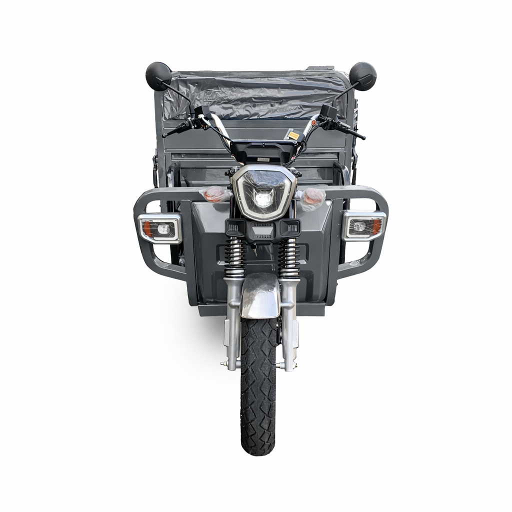 CargoMax 800 S – Električni teretni tricikl, 3000 W, 72 V 45 Ah, sivi