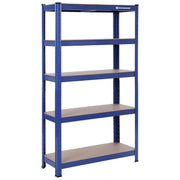 Čelični regal na 5 razina, nosivosti do 650 kg, 30 x 75 x 150 cm, plavi | SONGMICS-vitahome.hr