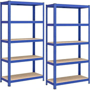 Čelični sustav polica, 2 komada, 180x90x40 cm, plavi