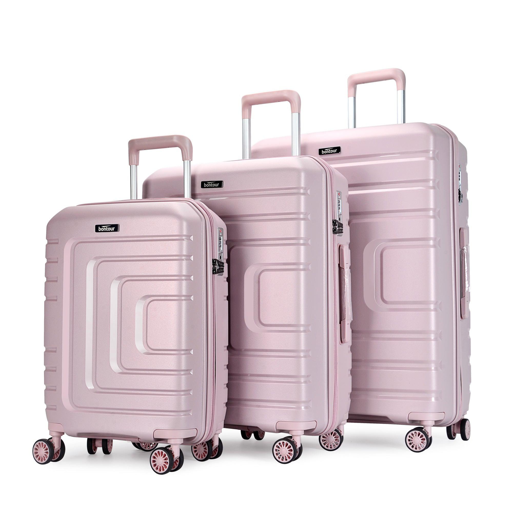 "CHARM" set od 3 kofera na 4 kotača sa TSA bravom, rozi | BONTOUR-vitahome.hr