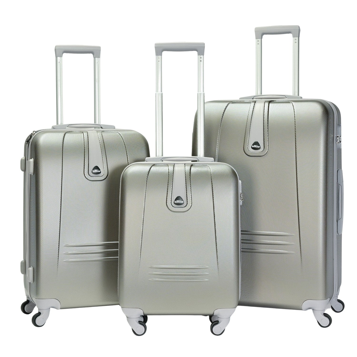 Classic set od 3 kofera na kotače, ABS materija, sive boje | BONTOUR-vitahome.hr