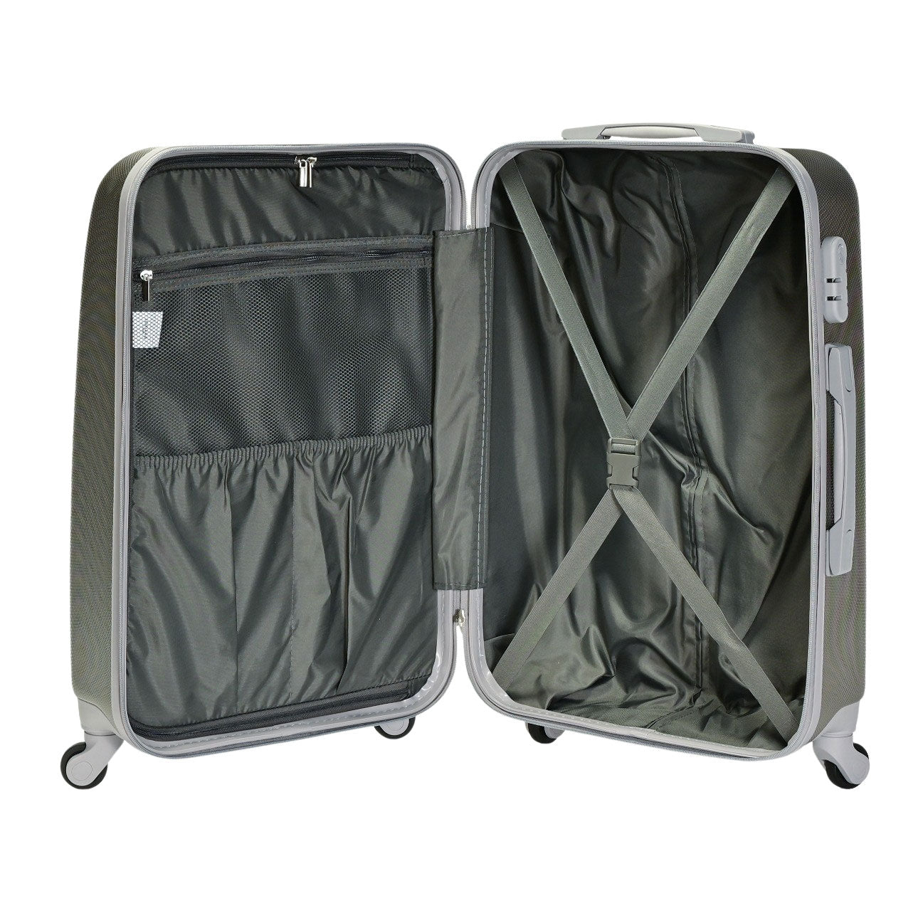 CLASSIC srednji kofer na 4 kotača s bravom, 67 x 44 x 27 cm, sive boje | BONTOUR-vitahome.hr