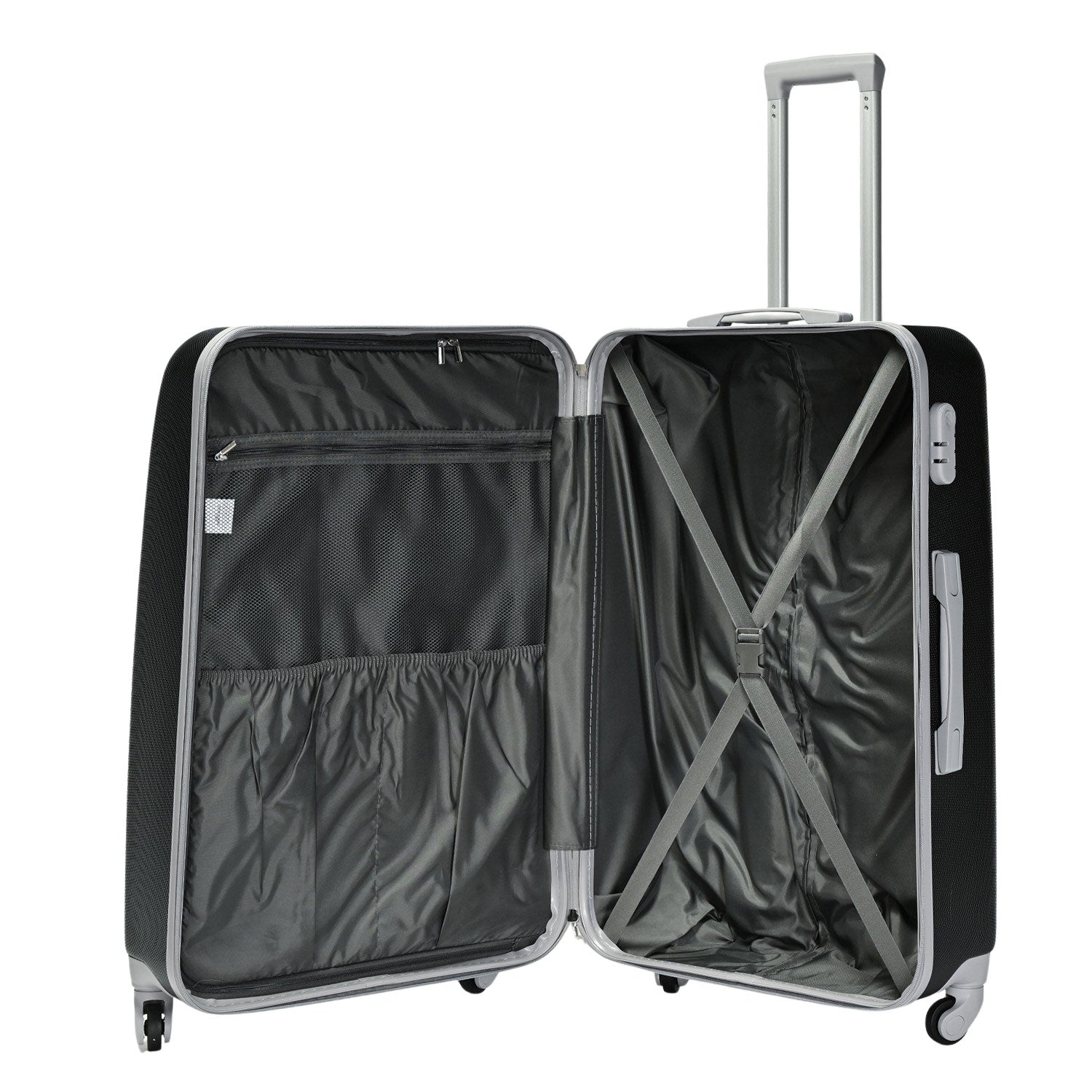 Classic Veliki kofer na 4 kotača, 75 x 50 x 29 cm, crne boje | BONTOUR-vitahome.hr