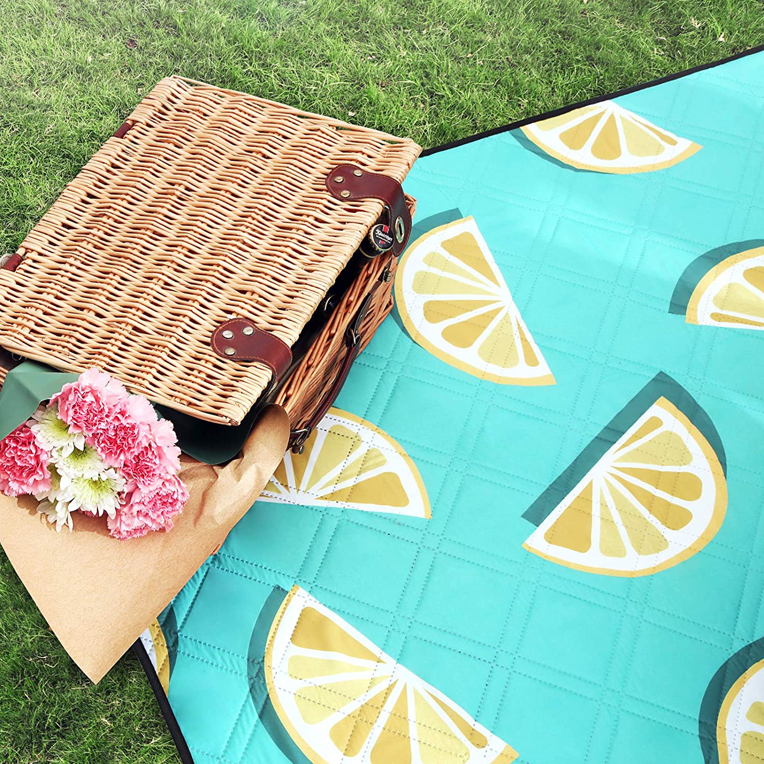 Deka za piknik, 200 x 150 cm, velika prostirka za kampiranje i prostirka za piknik | songmics-vitahome.hr