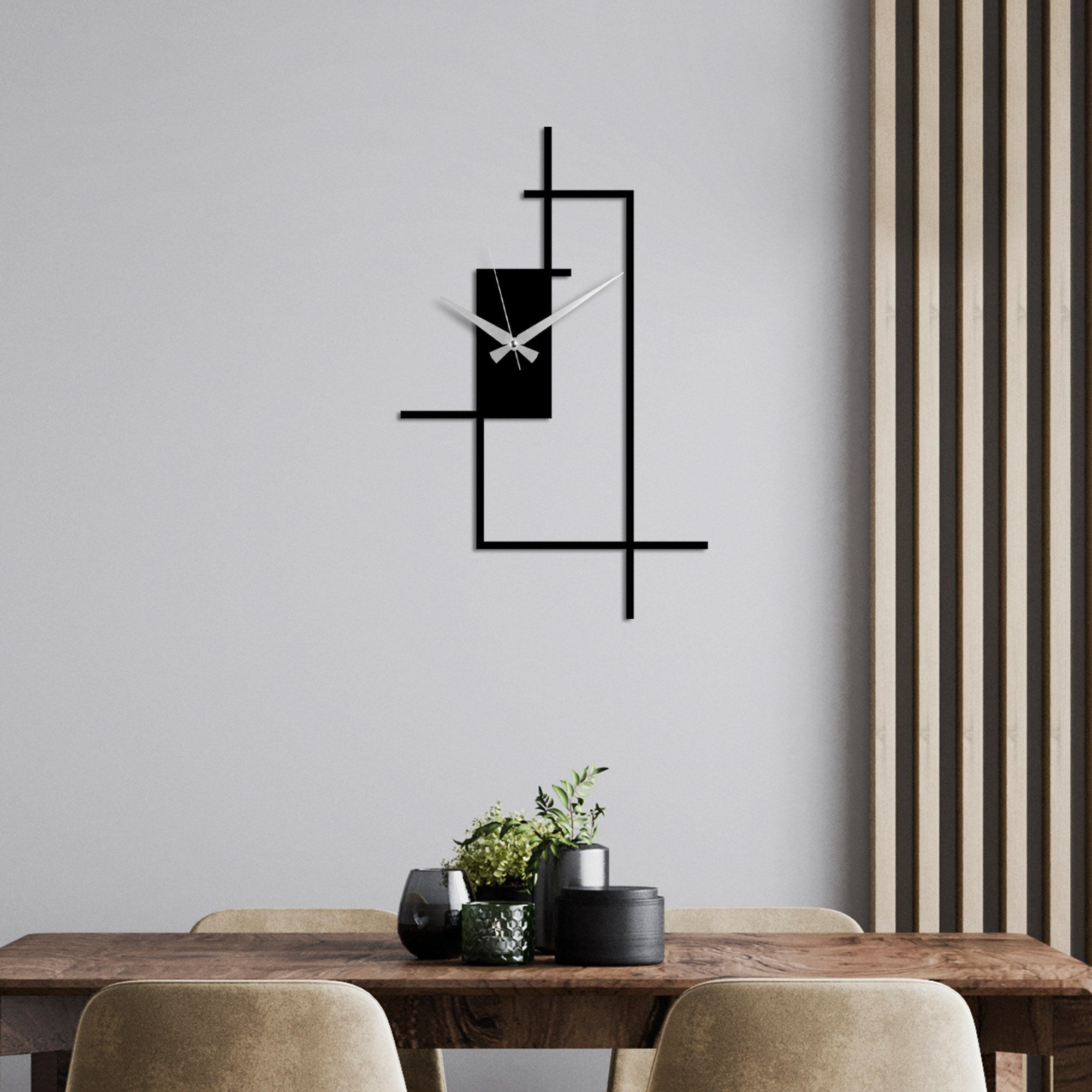 Dekorativni metalni zidni sat, Corner | AG-vitahome.hr